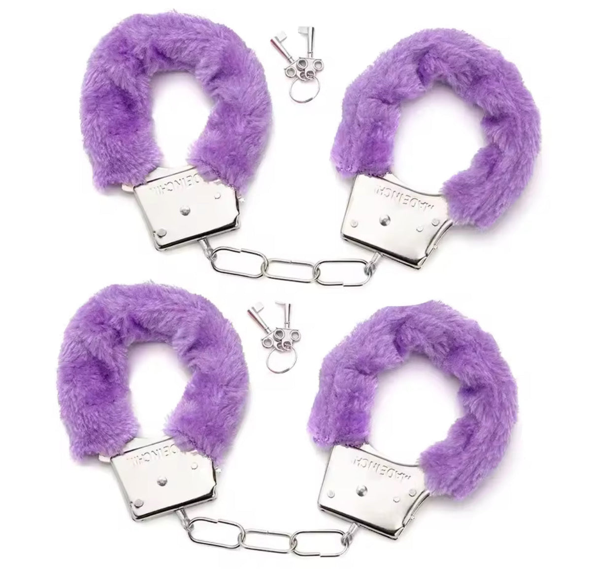 Two Piece HandCuffs | Purple Fluff