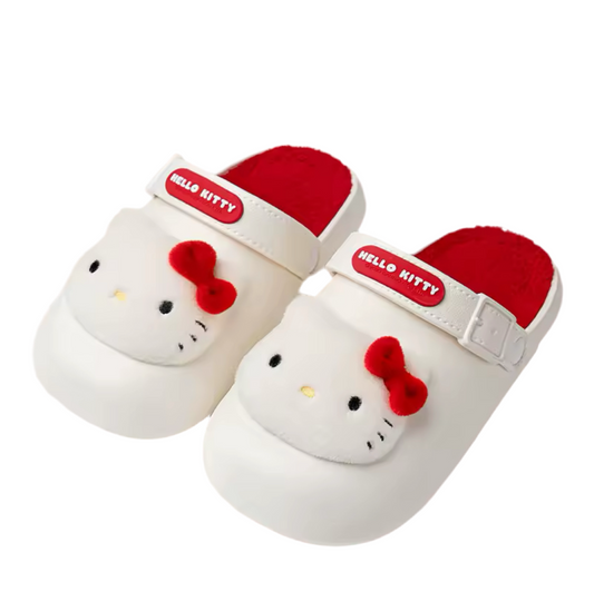 HK  Slippers White and Red