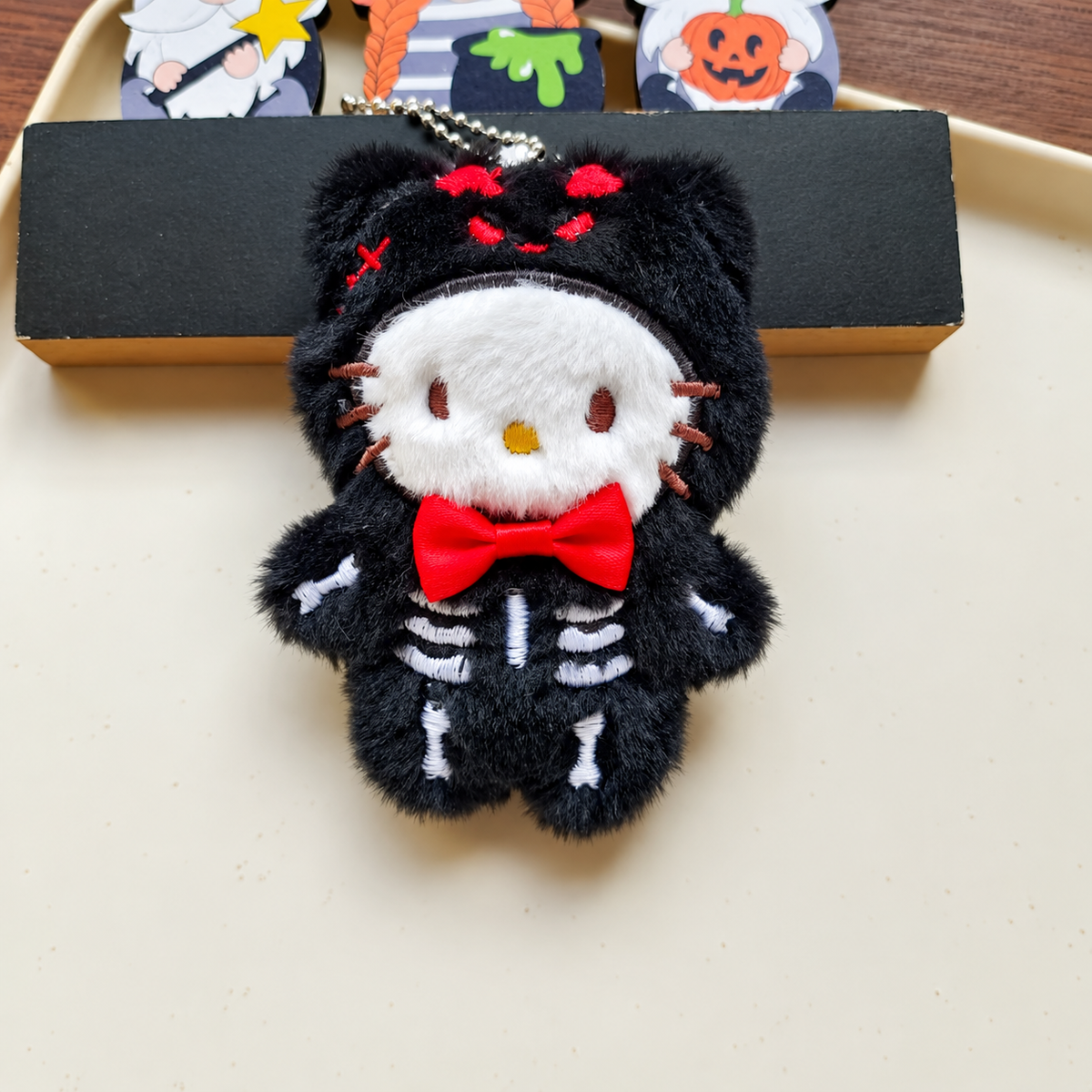 Halloween Kitty Skeleton Plushie